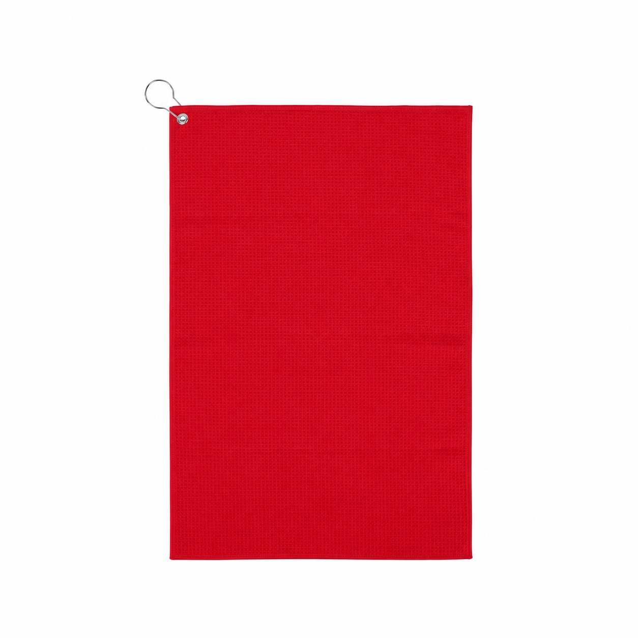 16" Waffle Golf Towel — Red