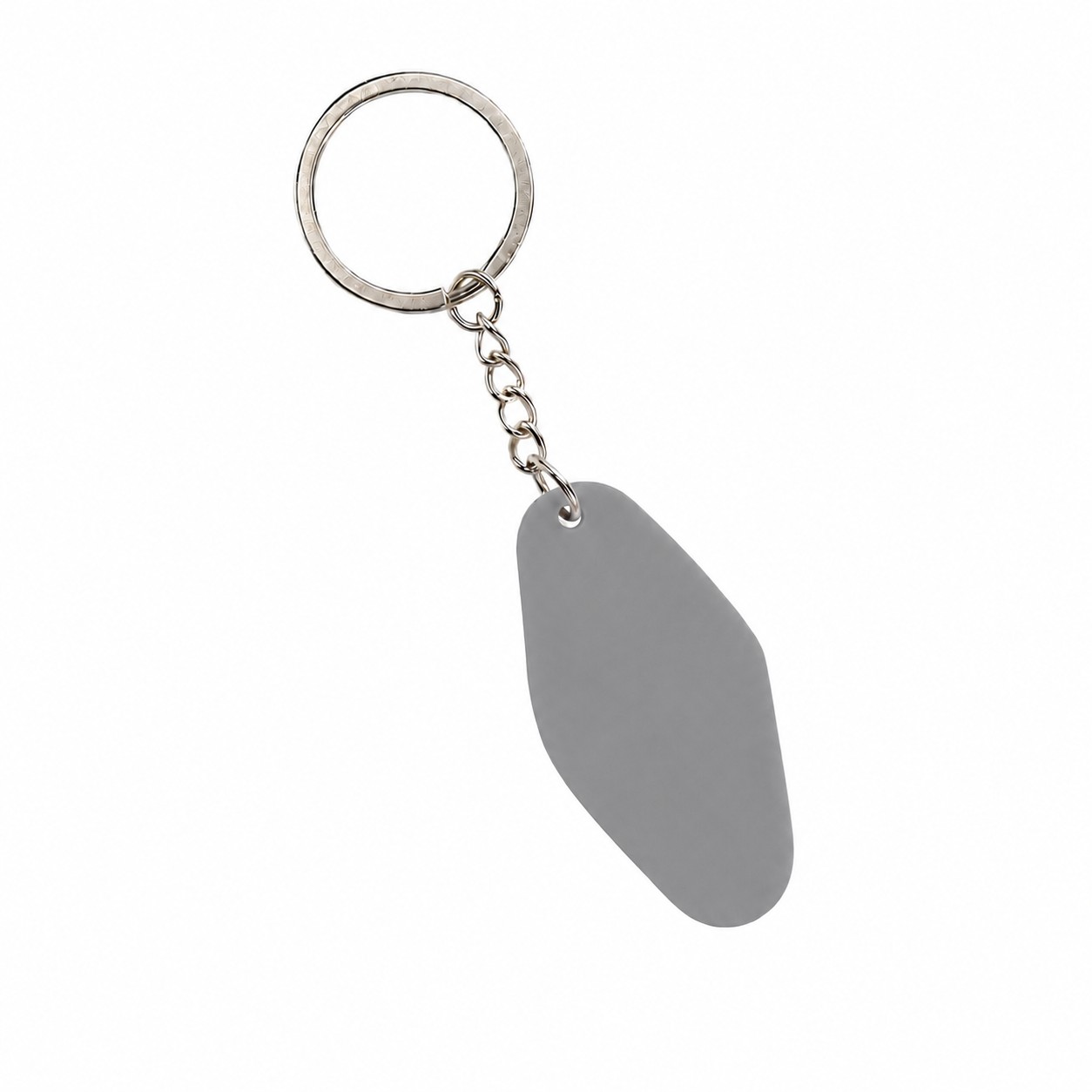 Acrylic Key Tag With Hardware — Gray