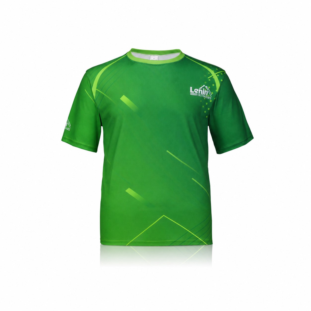 Quick-Drying Polyester Crew Neck T-Shirt — Green