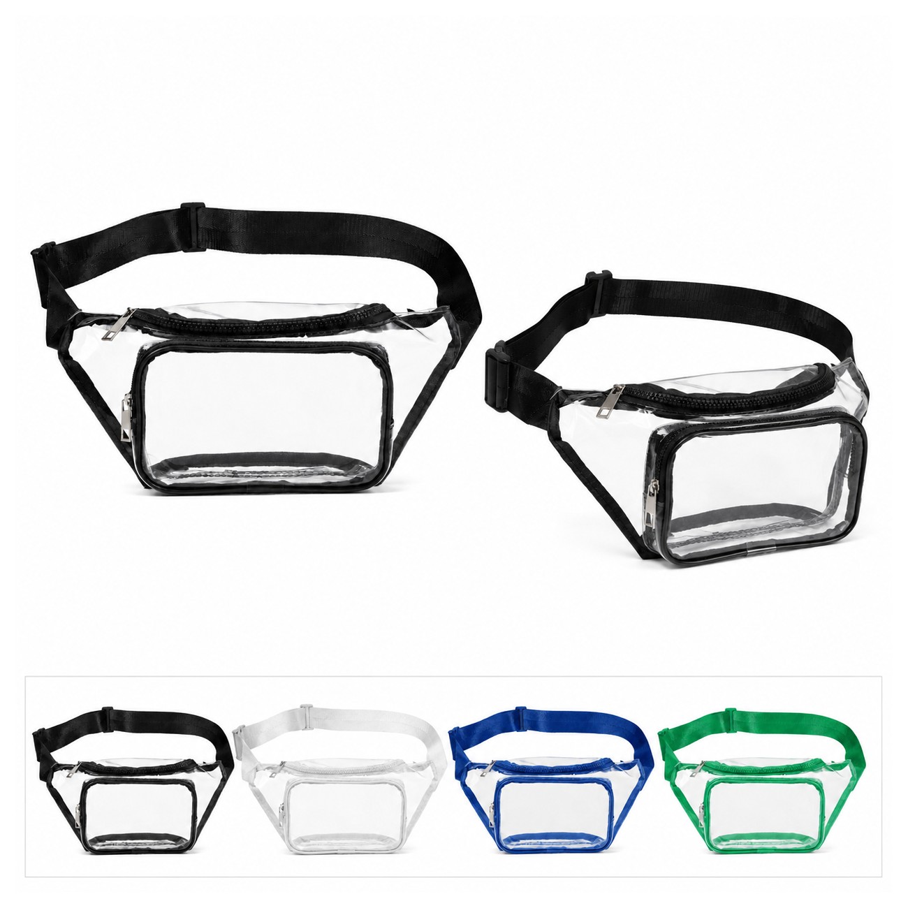 PVC Black Fanny Pack