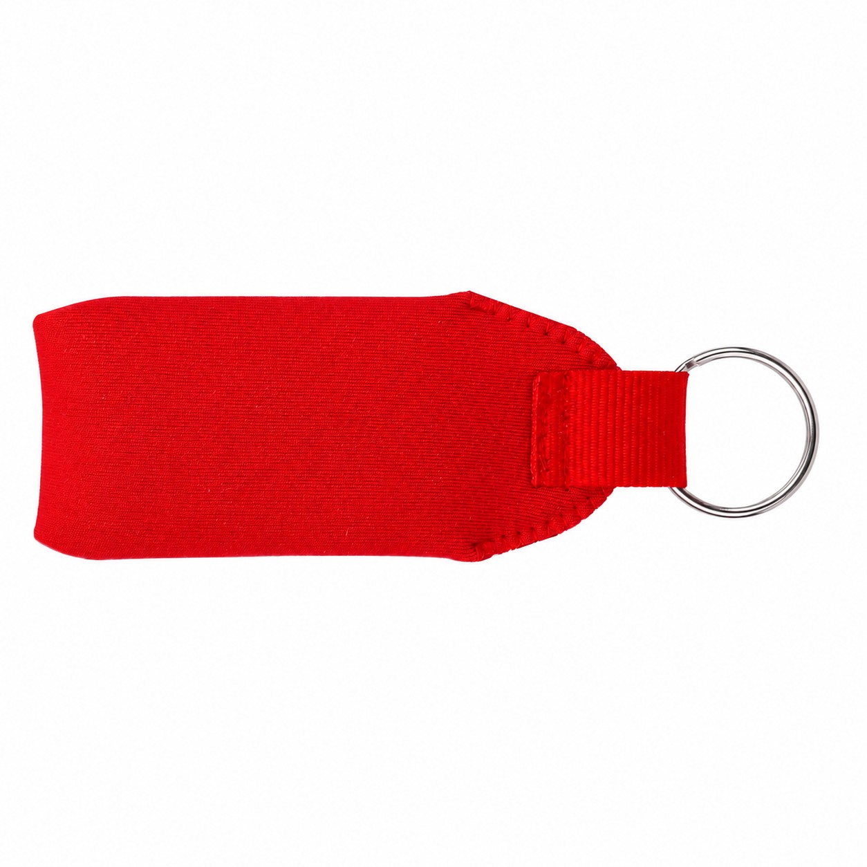Floating Neoprene Key Fob Ring — Red