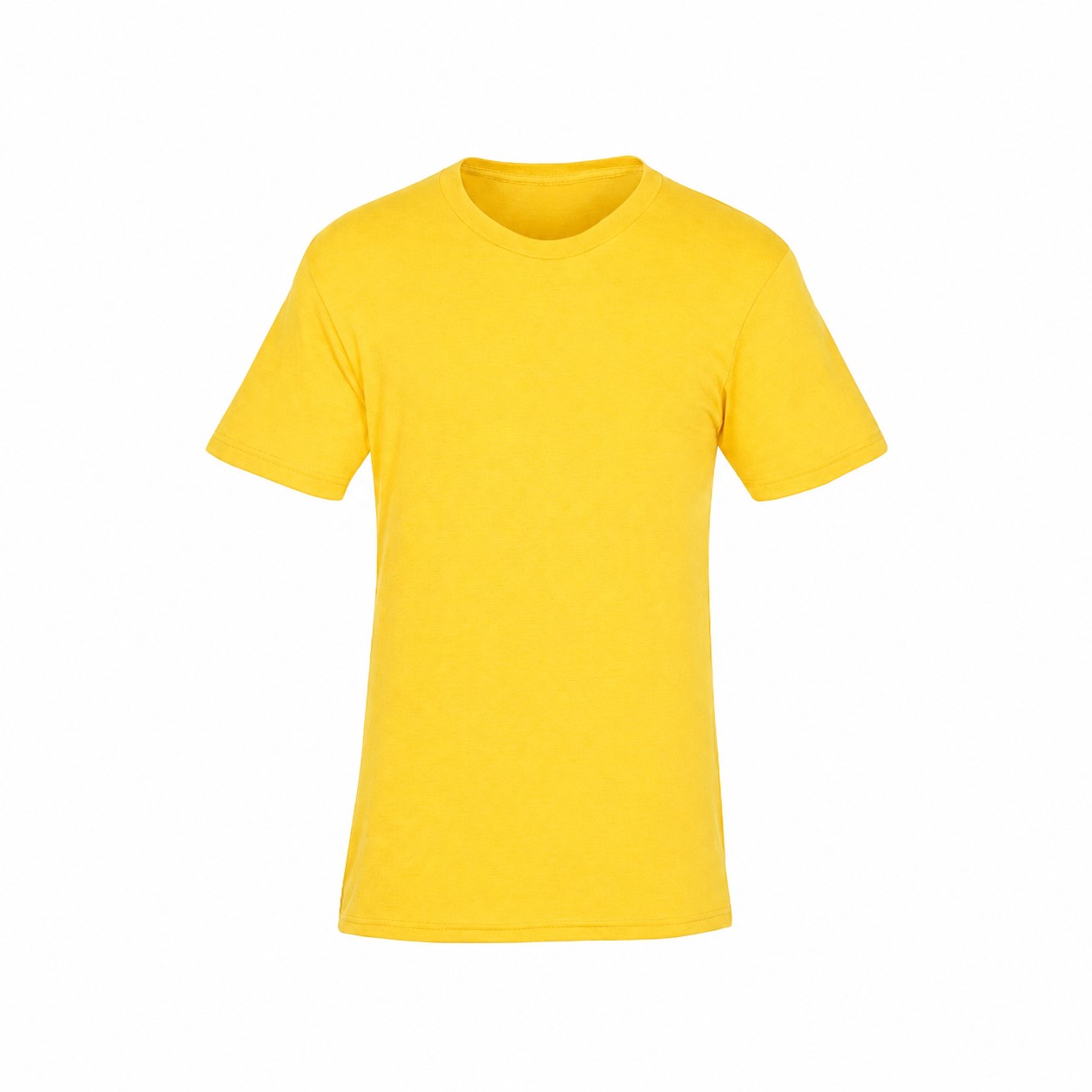 Fine Jersey Cotton Polyester Tee — Yellow