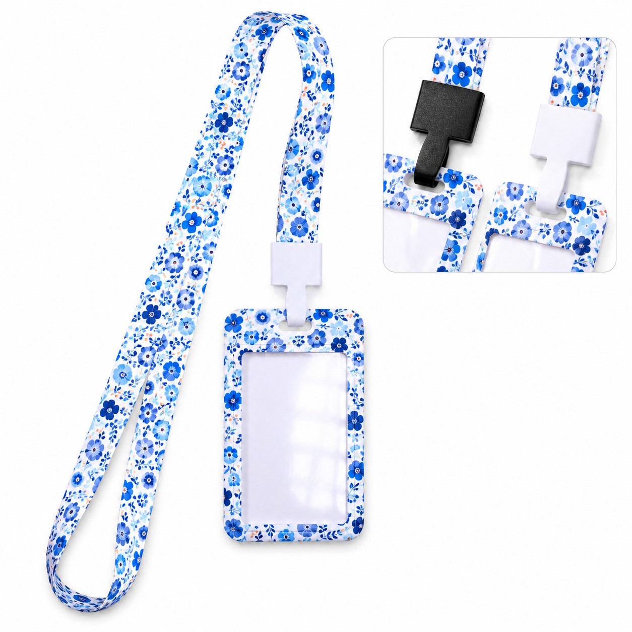 Vertical Sliding Badge Holder Lanyard
