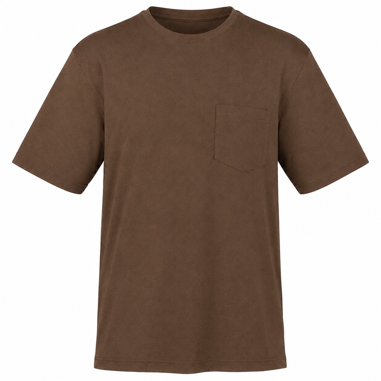 Lightweight Jersey Full Zip Hoodie — Brown