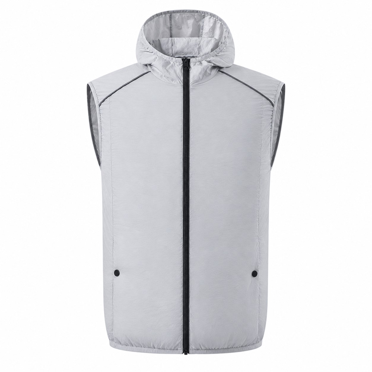 Hooded Polyester Cooling Vest With Dual Fans — view 2