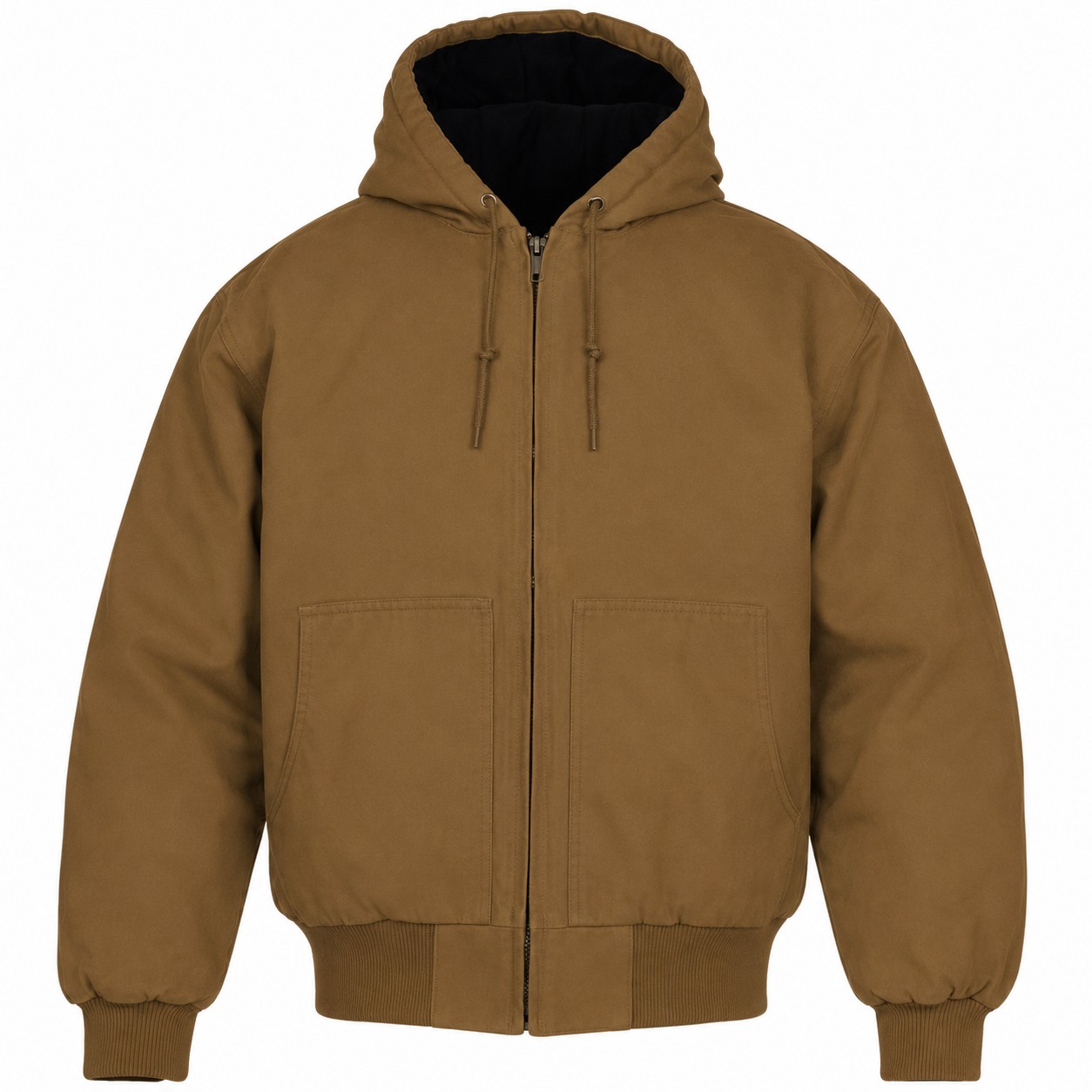 Ladies Polyester Spandex Hooded Jacket — view 2