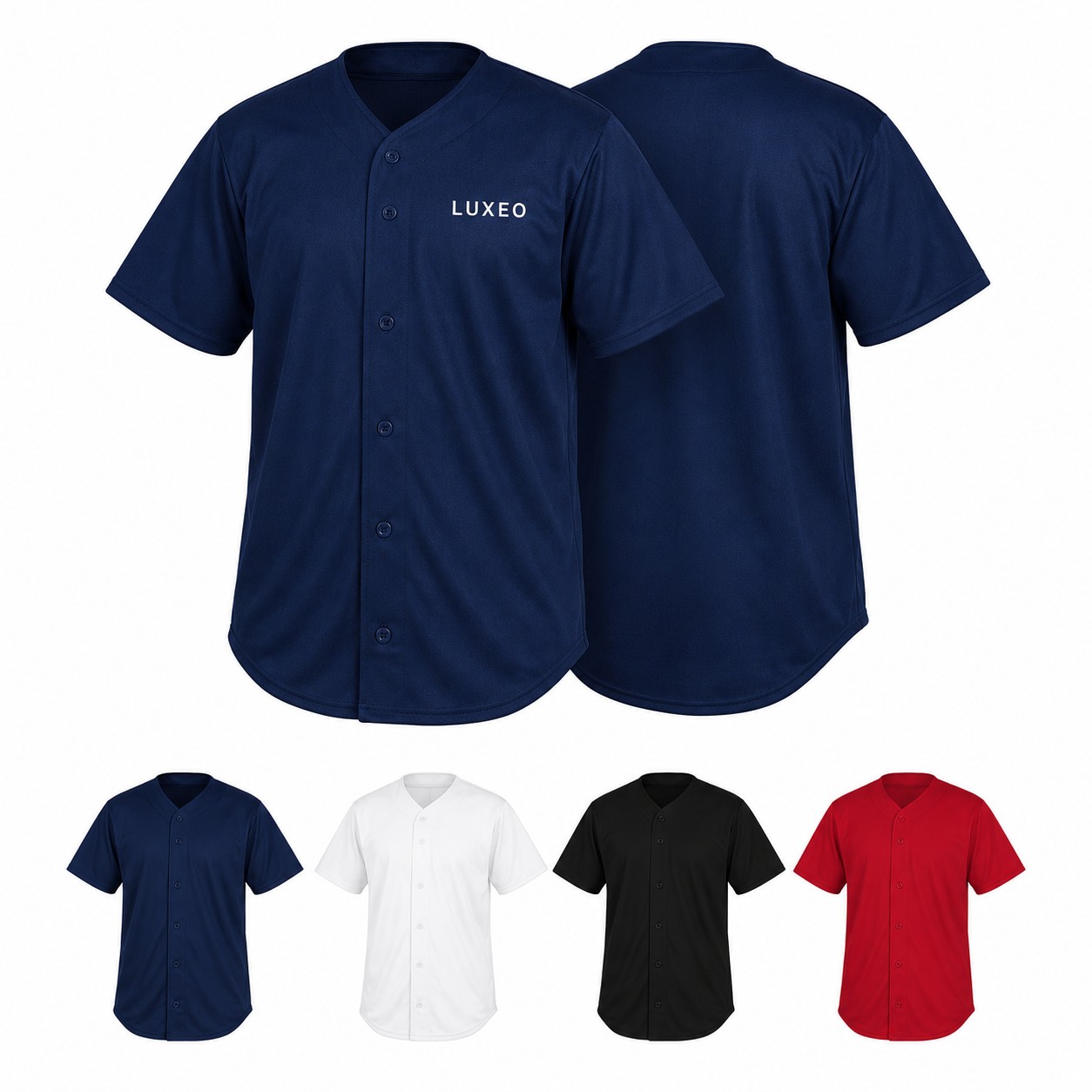 Polyester Full Button Mesh Jersey