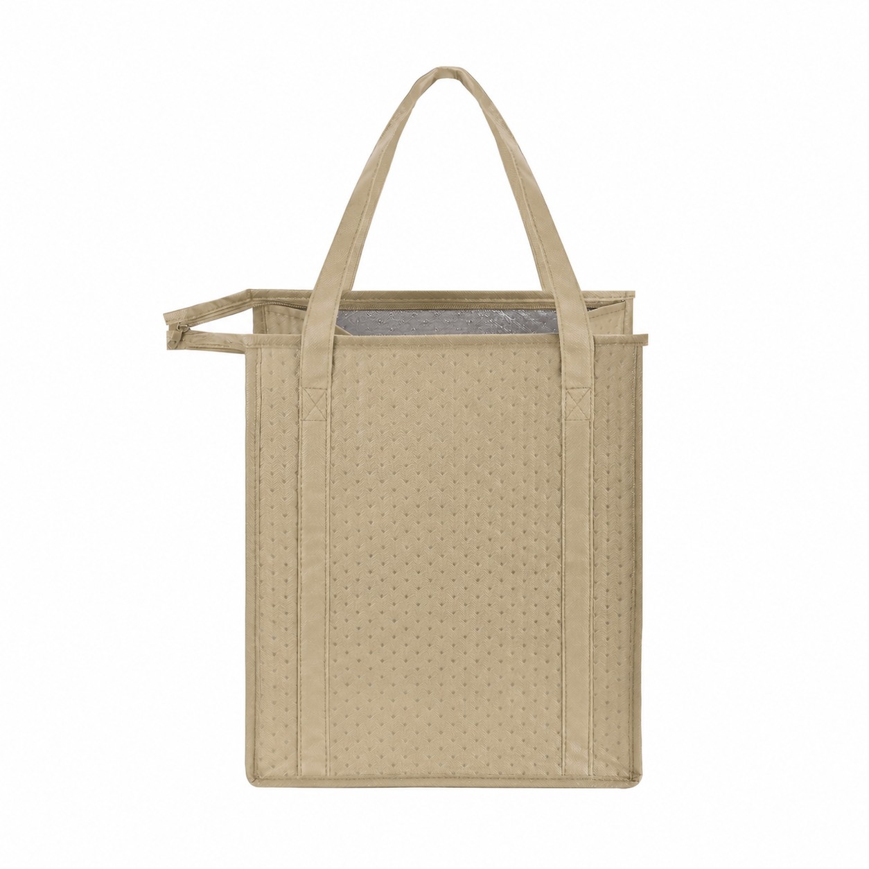 Reinforced Handles Cooler Tote — Khaki Beige
