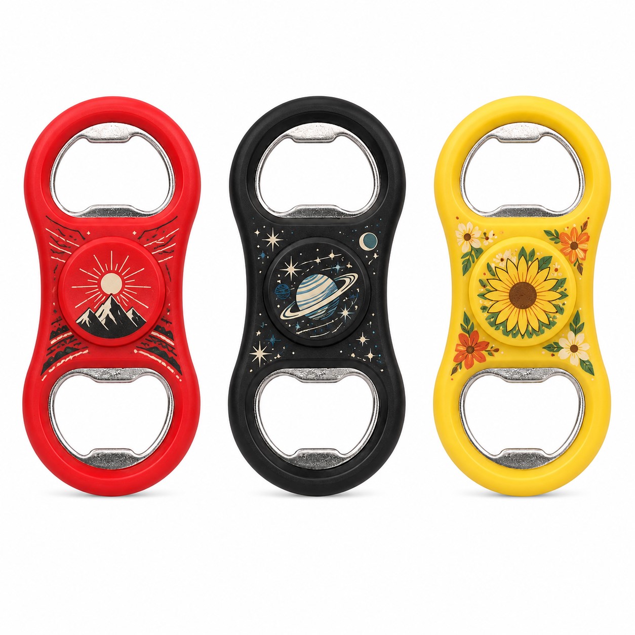 ABS Dual End Bottle Opener Spinner