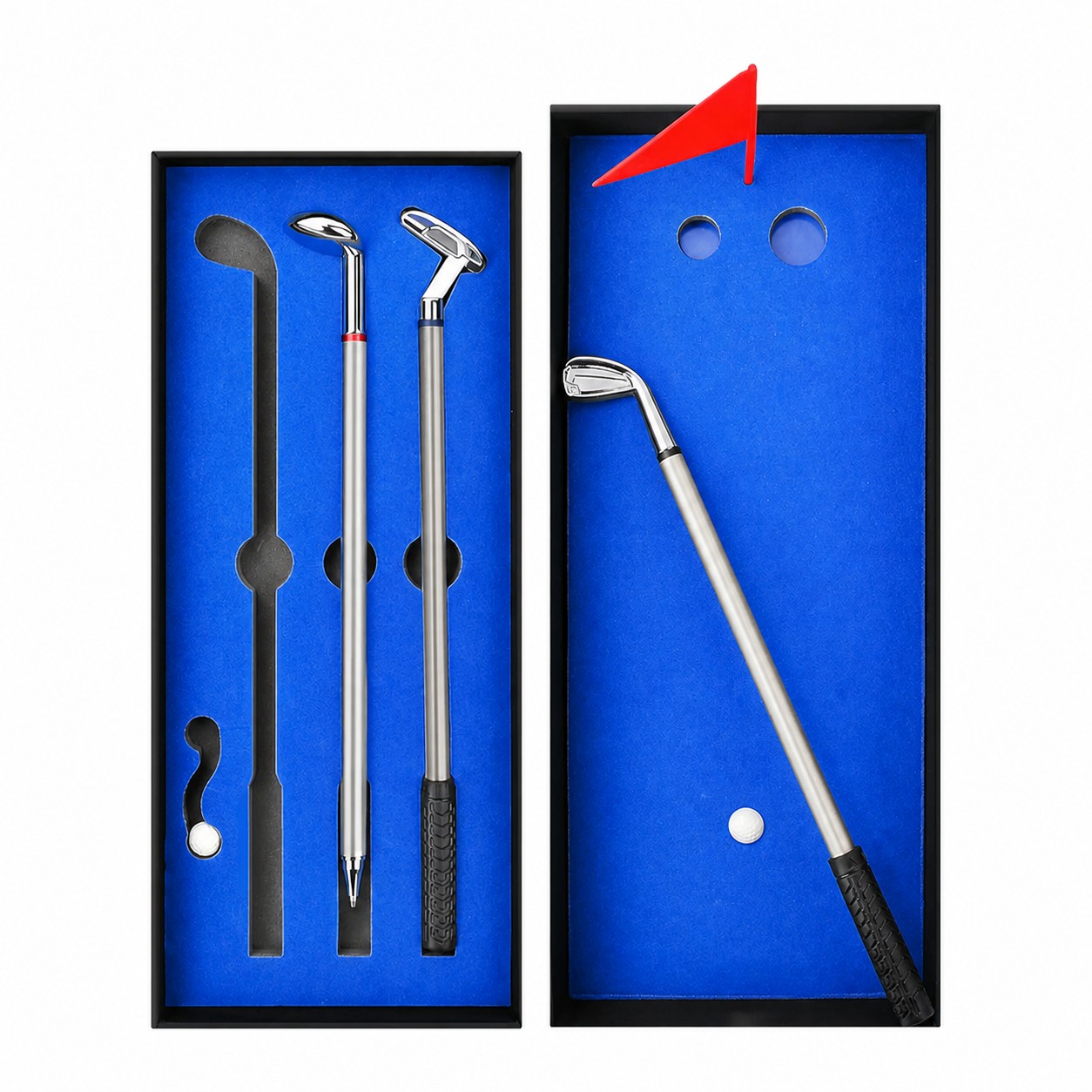 Desktop Golf Pen Gift Set — Blue