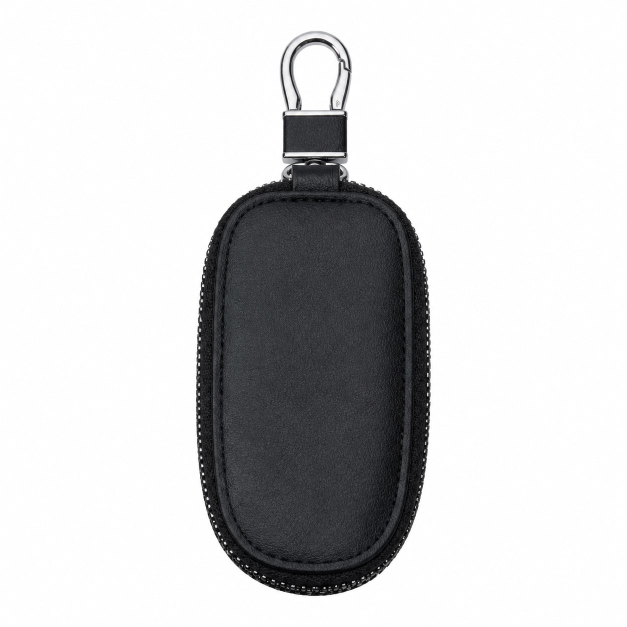 Compact PU Leather Ziparound Key Case — view 2