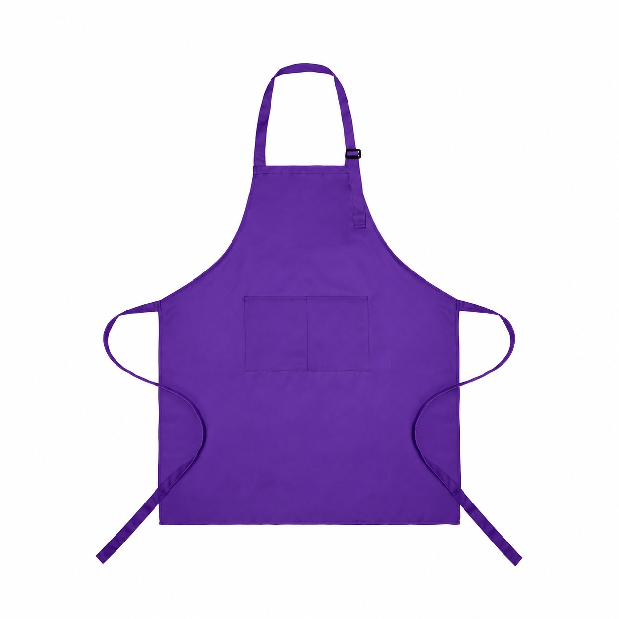 Full Length Polyester Bib Apron — Purple
