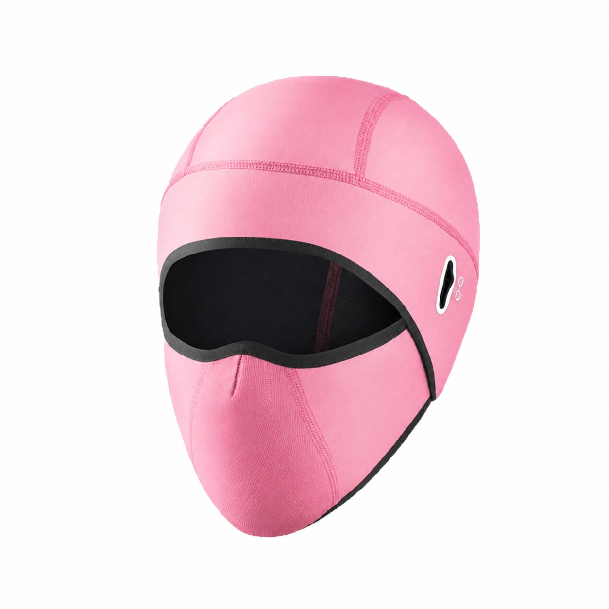 Polyester Cycling Face Hood — Pink