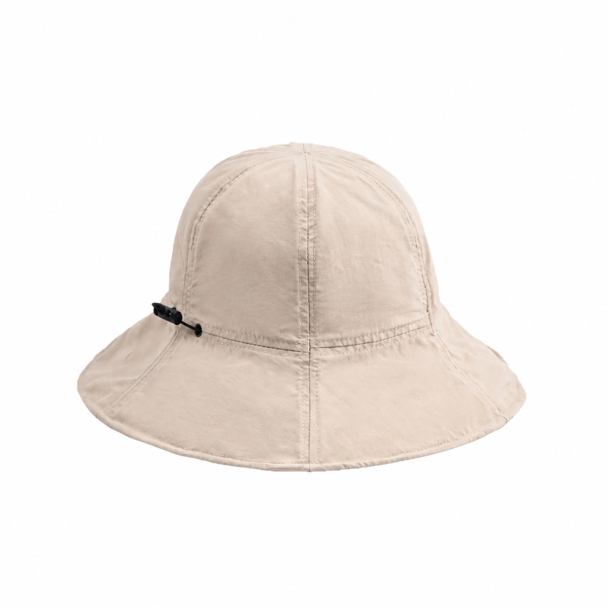 Polyester Side Toggle Sun Hat — Beige