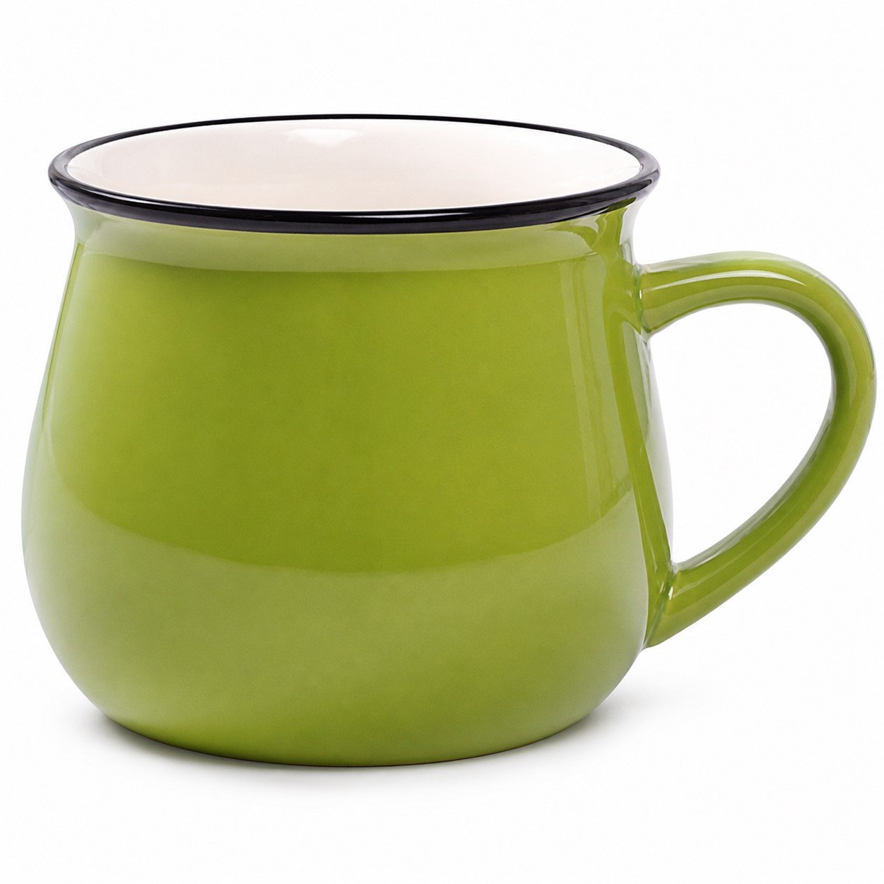 Flared Rim Ceramic Beverage Mug — view 2