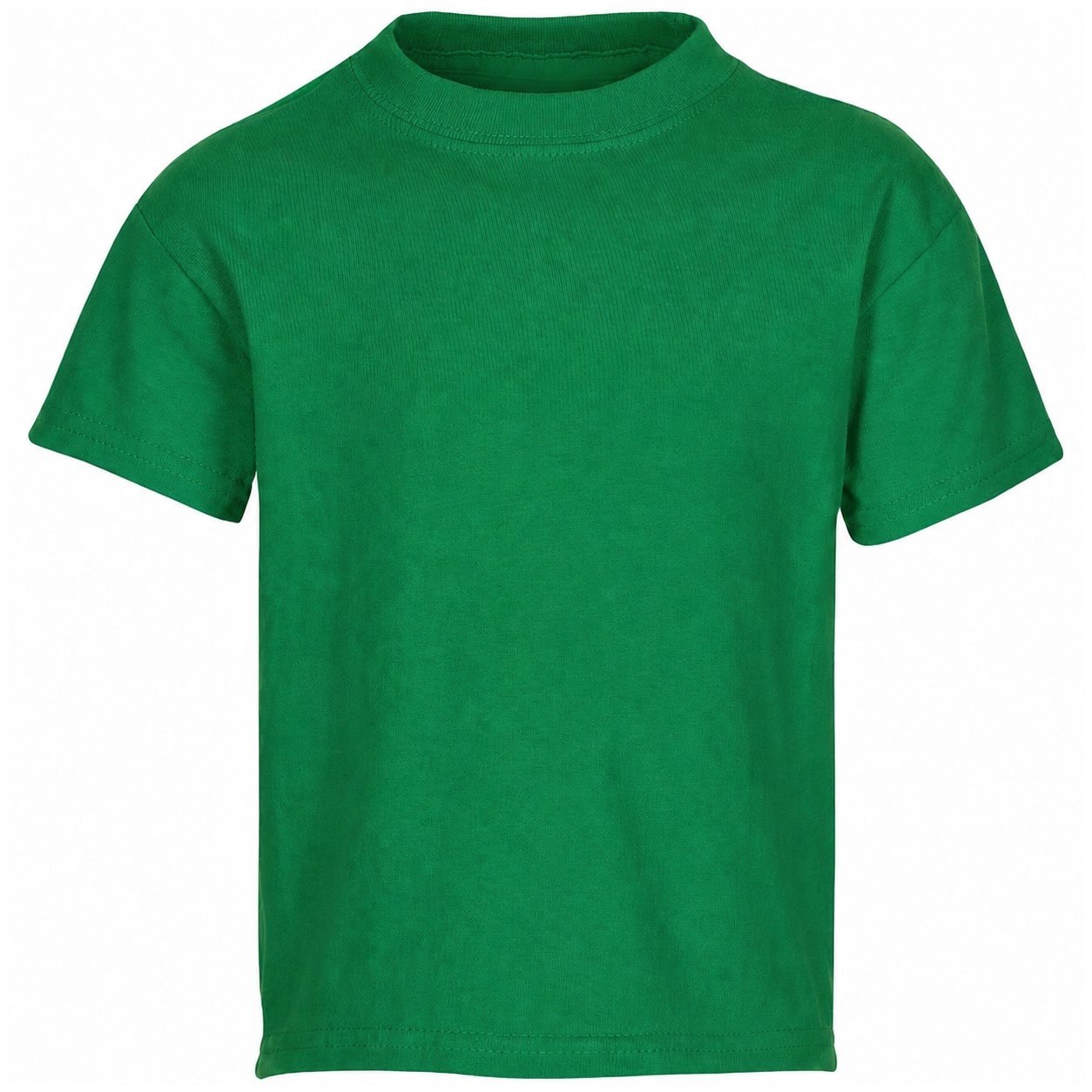 Youth Cotton-Polyester Blend T-Shirt — Green