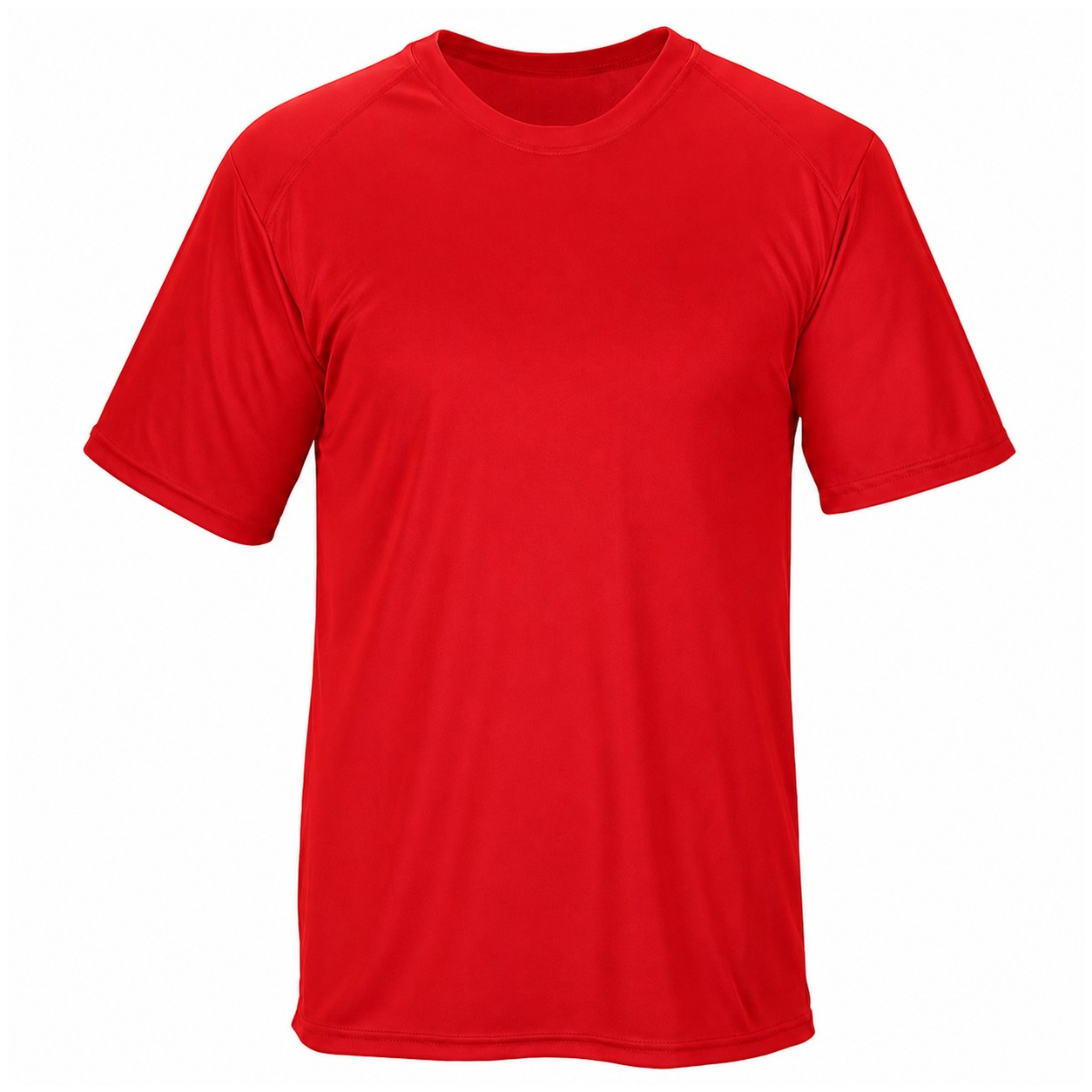 Lightweight Polyester Performance T-Shirt — Red