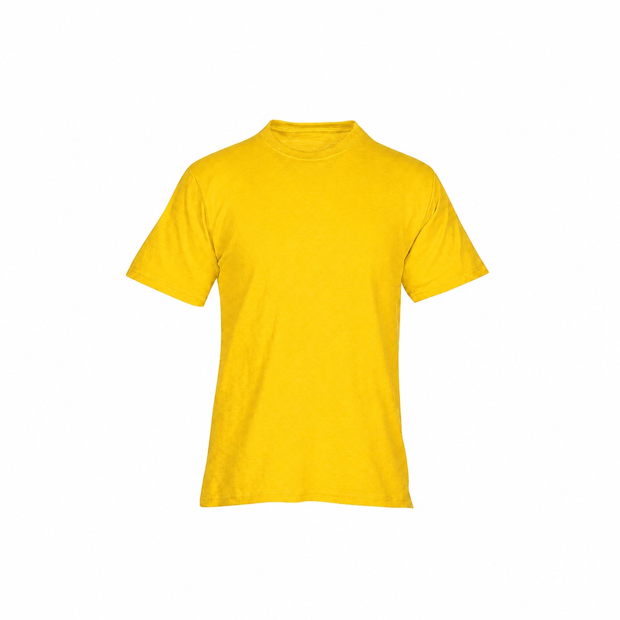 Classic Cotton Screen T Shirt — Yellow