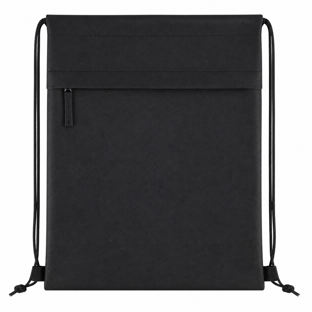 Recycled Polyester Flap Pocket Drawstring Backpack — view 2
