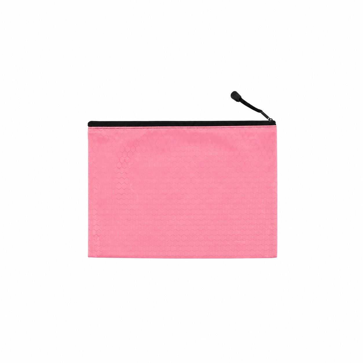 Canvas Zippered Travel Pouch — Pink