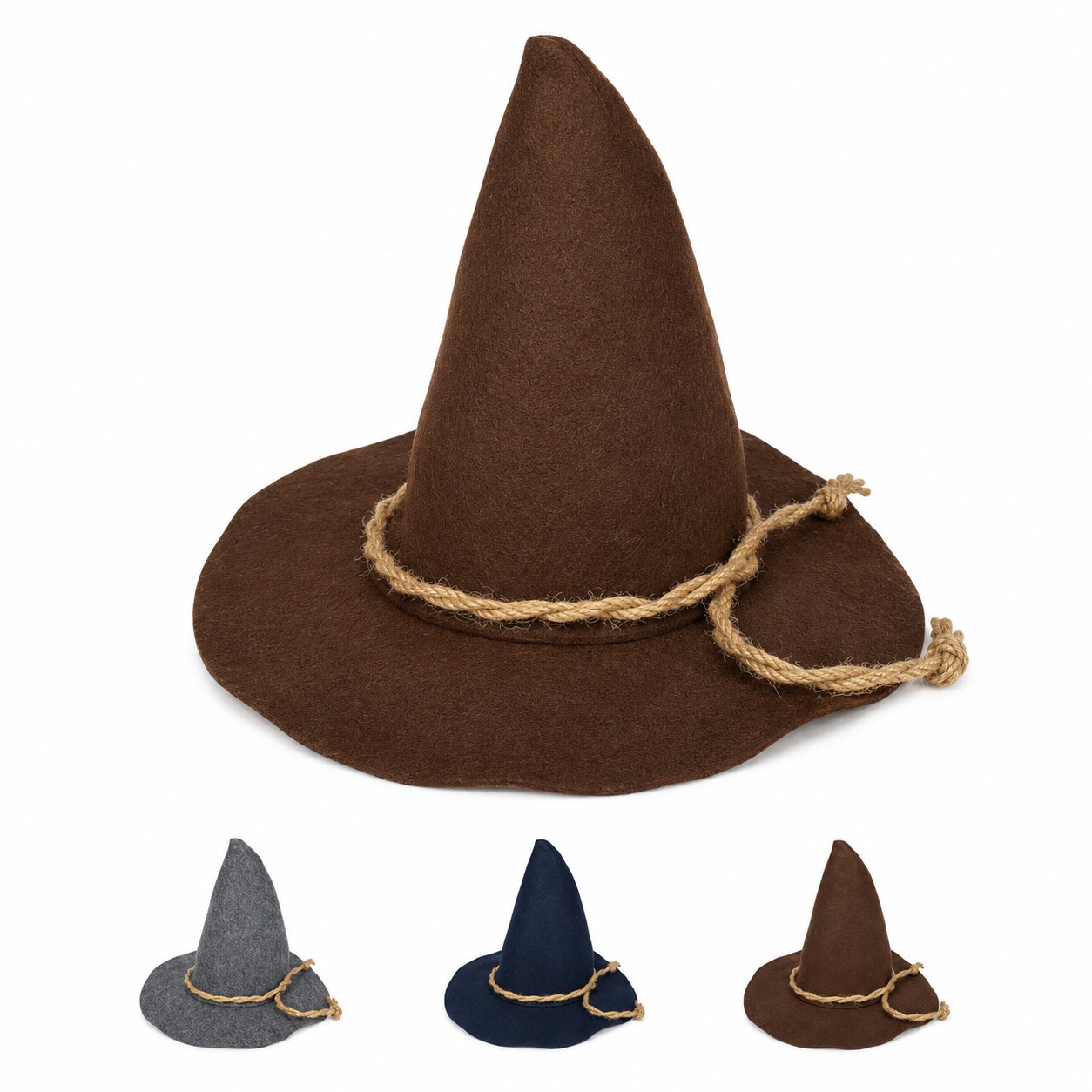 Wool Rope Band Witch Hat