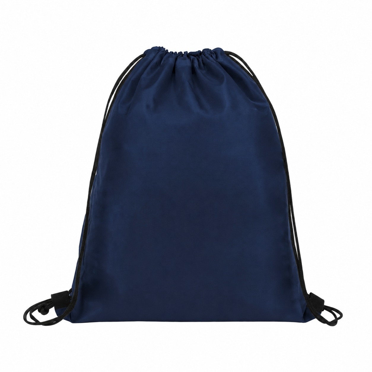 Lightweight 190T Polyester Drawstring Backpack — Navy Blue