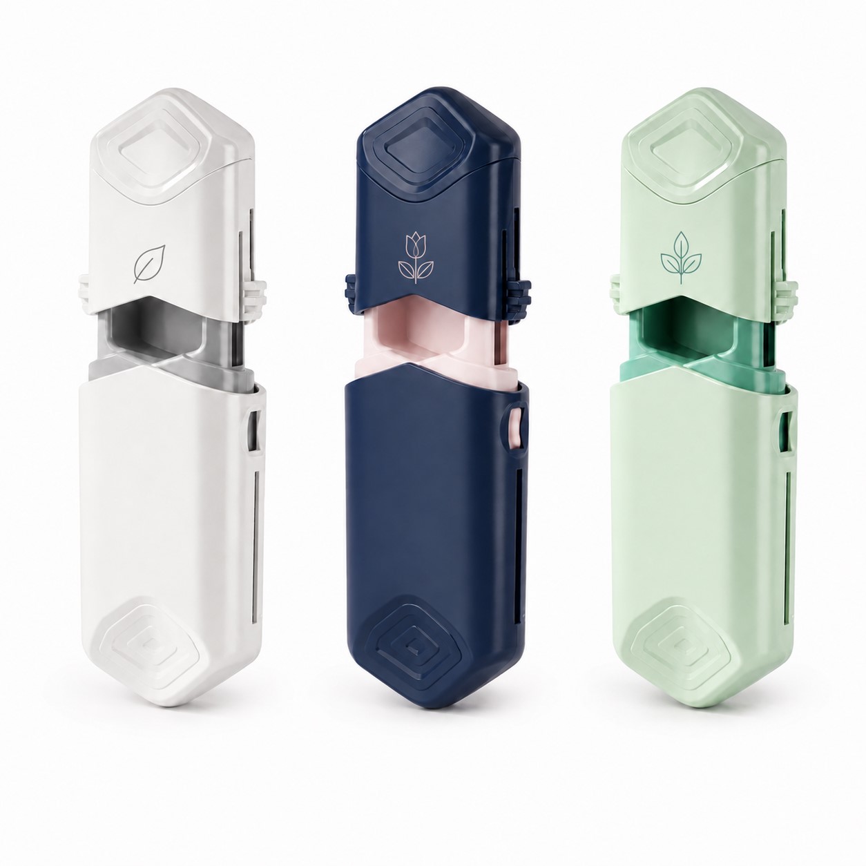 Pull-Out Polypropylene Pill Cutter With Stainless Steel Blade