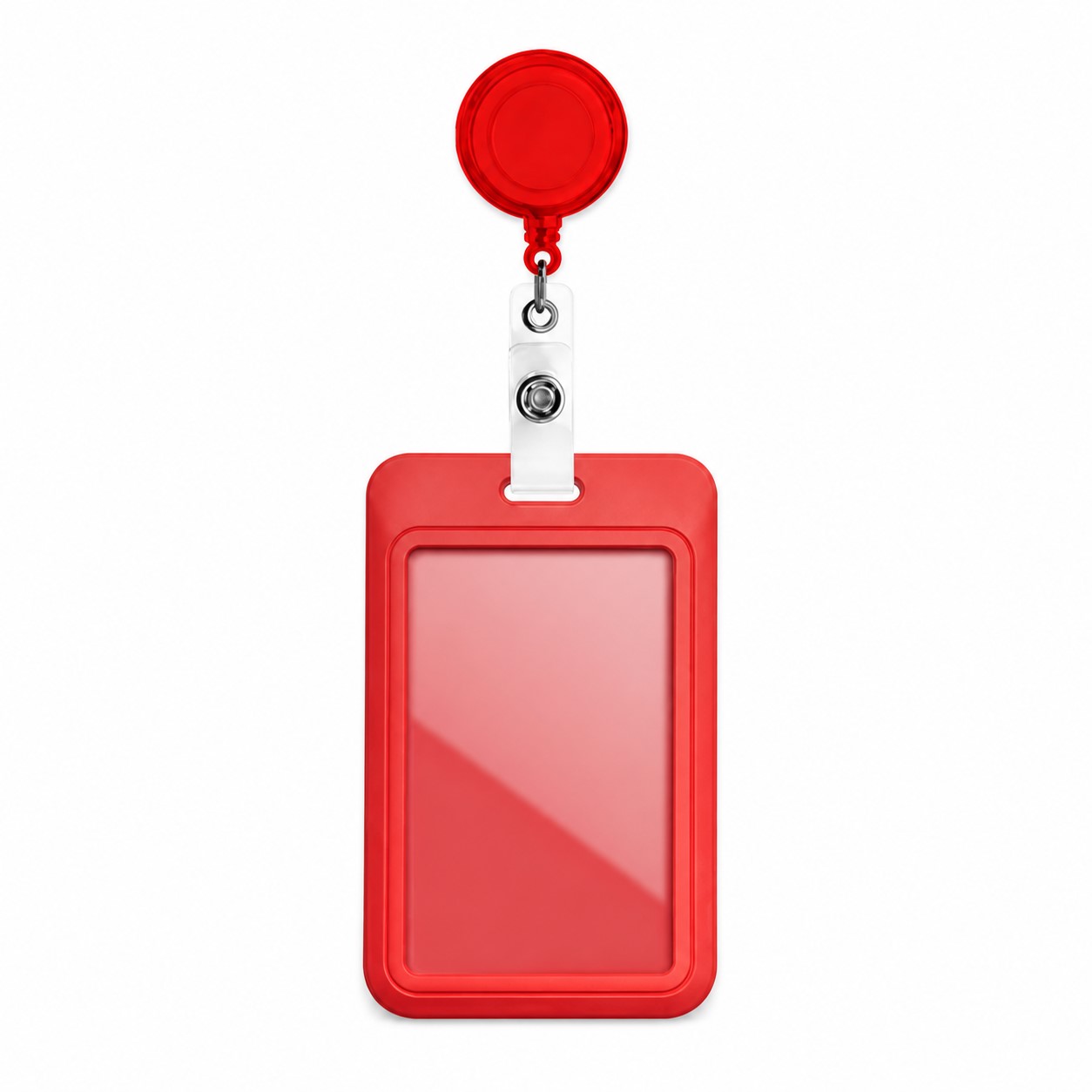 ABS Retractable ID Badge Holder With Clip — view 2