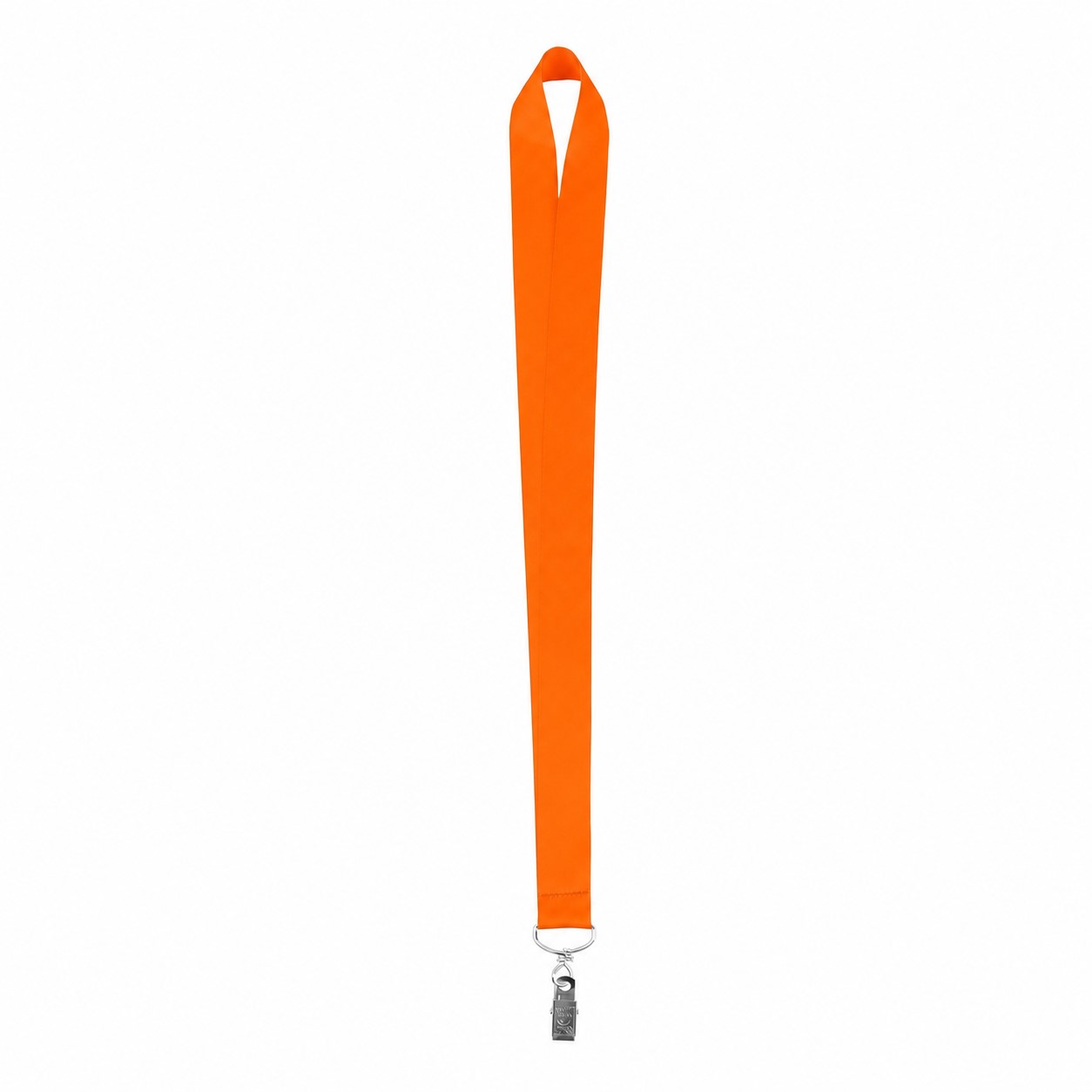 Wide Polyester Neck Lanyard — Orange
