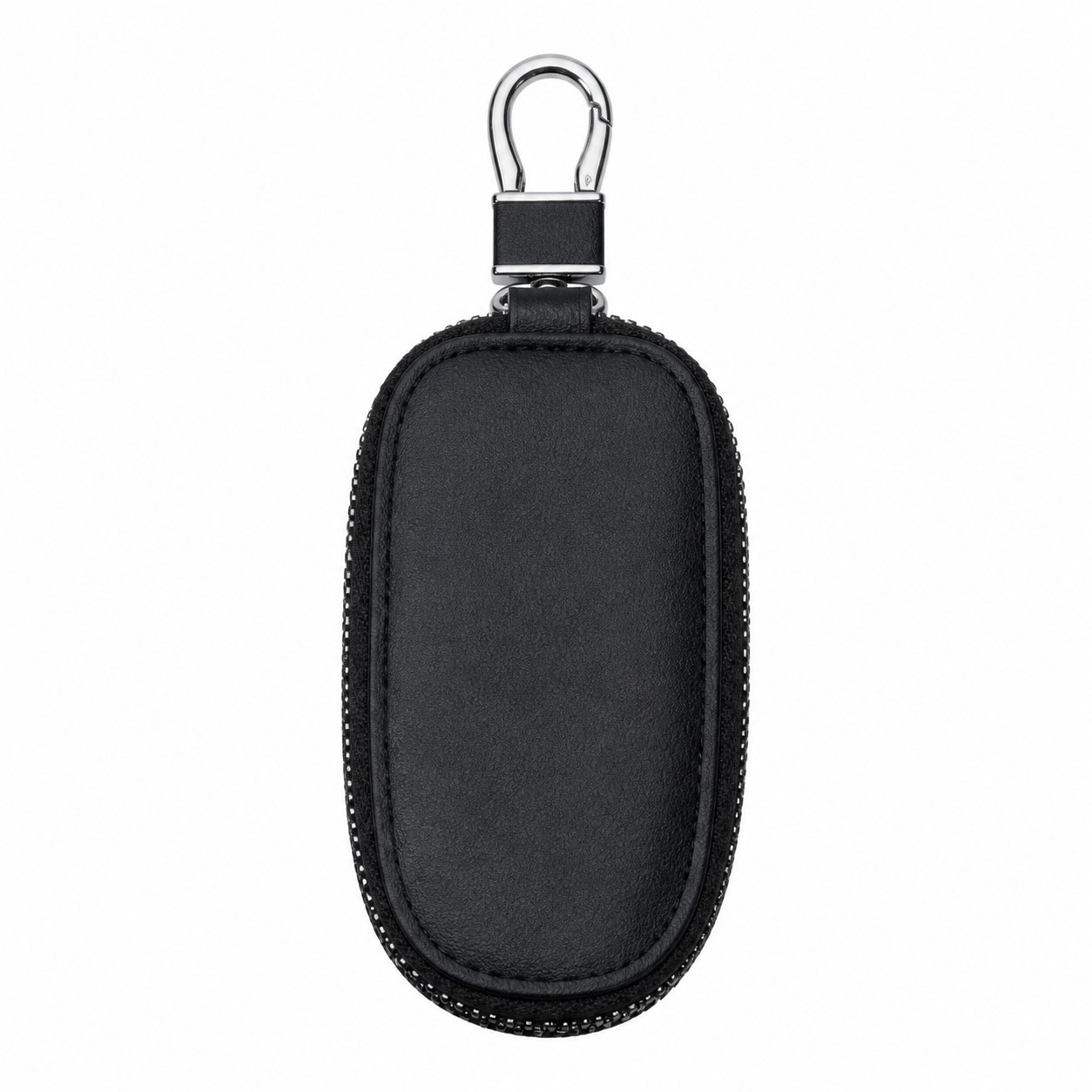 Compact PU Leather Ziparound Key Case — view 2