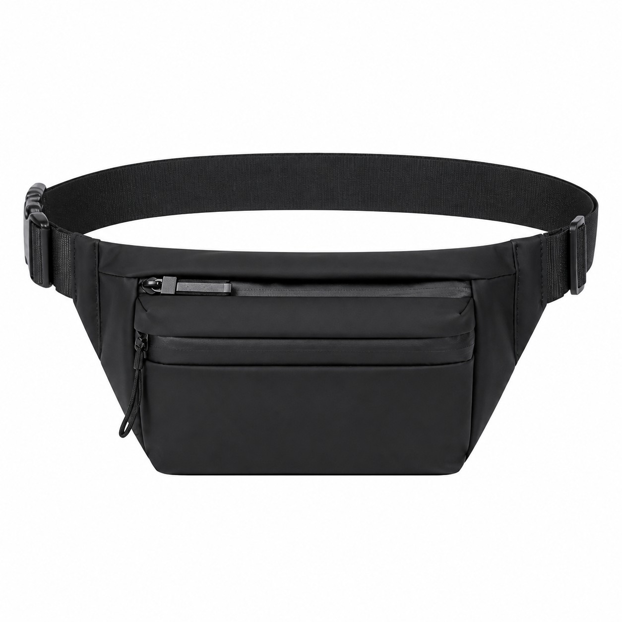 Waterproof PU Layered Pocket Waist Pack — view 2