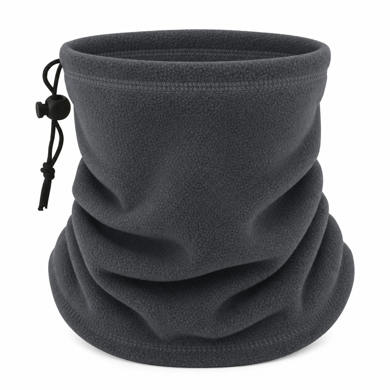 Drawstring Polar Fleece Neck Warmer — view 2