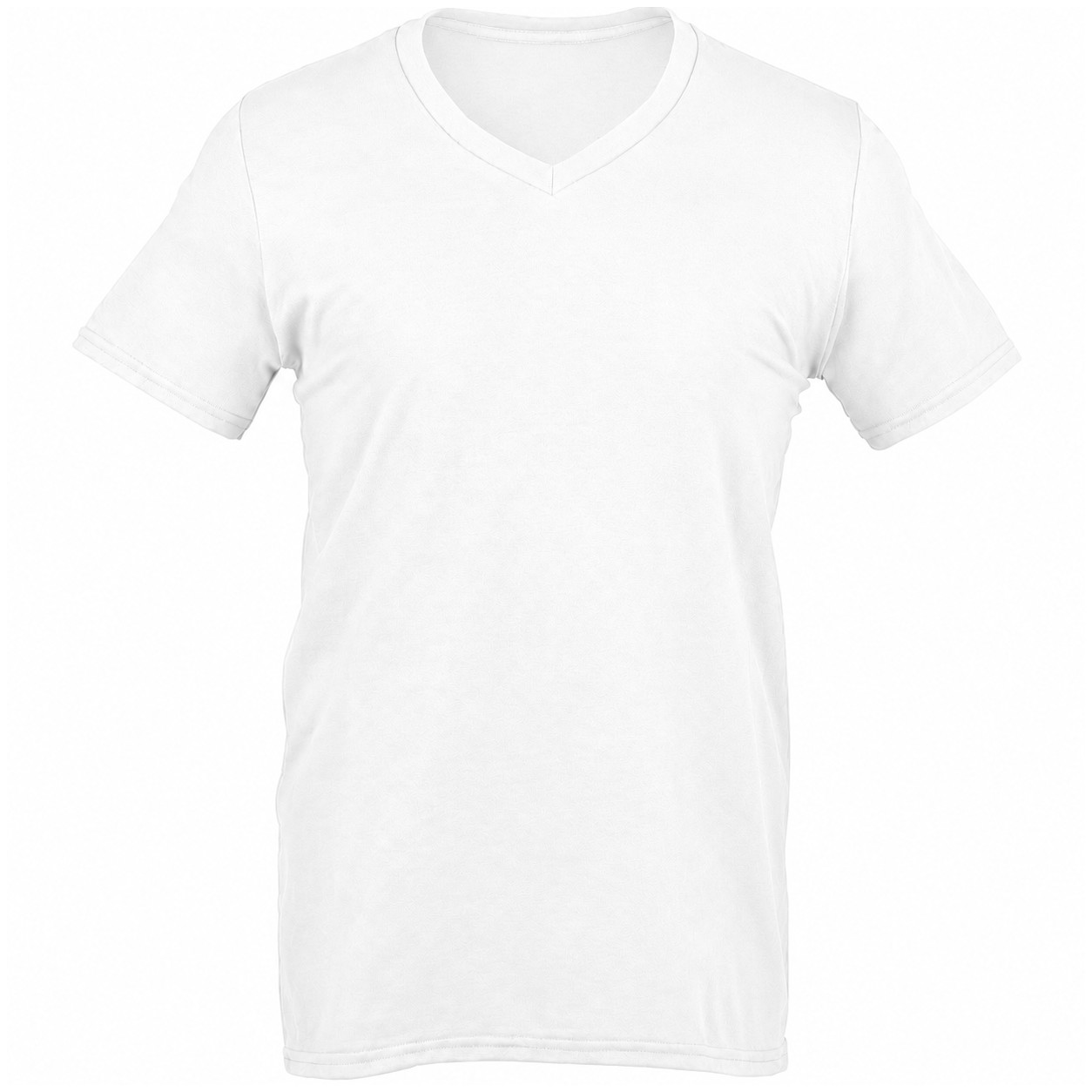Soft Cotton V Neck T Shirt — White
