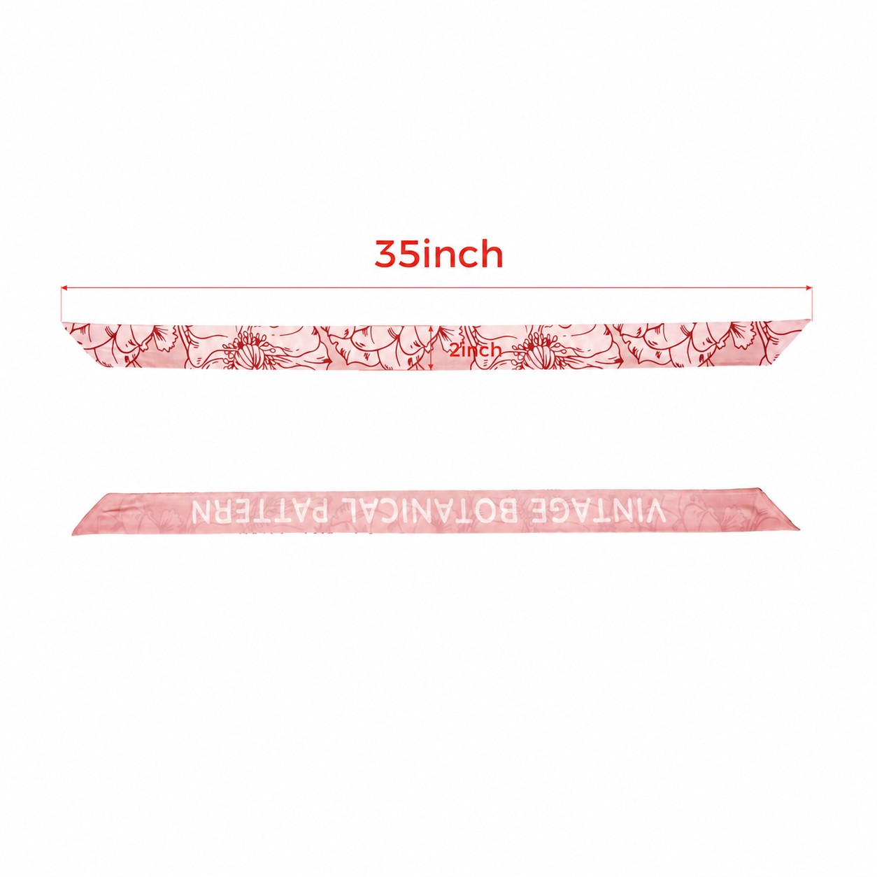 50D Polyester Smooth Surface Scarf — Red