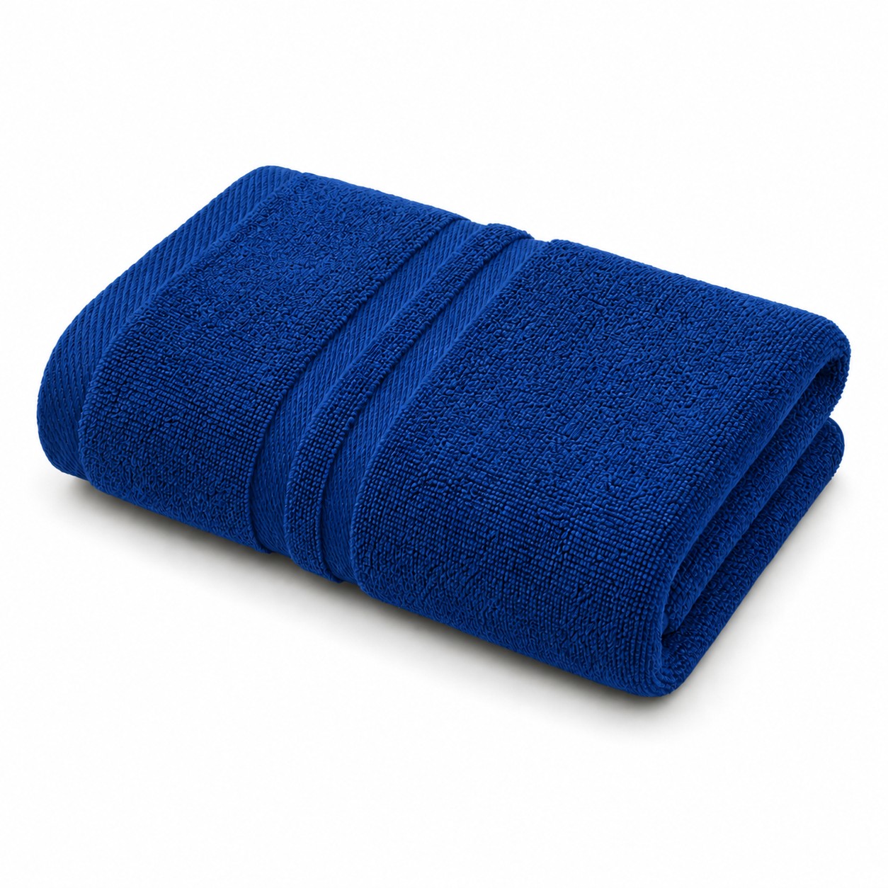 Cotton Bath Towel Set — Sapphire Blue