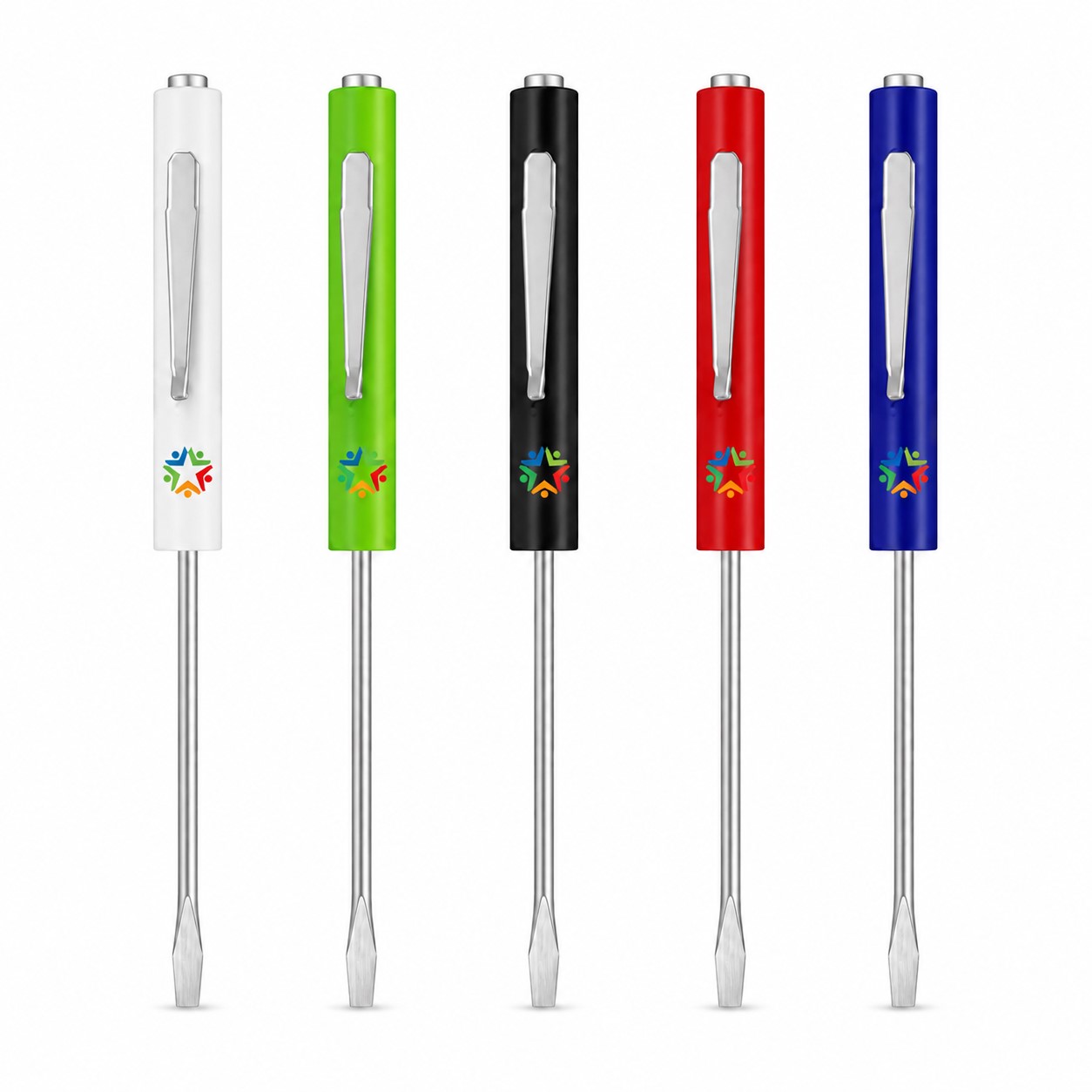 Aluminum Pen Style Magnetic Flathead Screwdriver — view 1