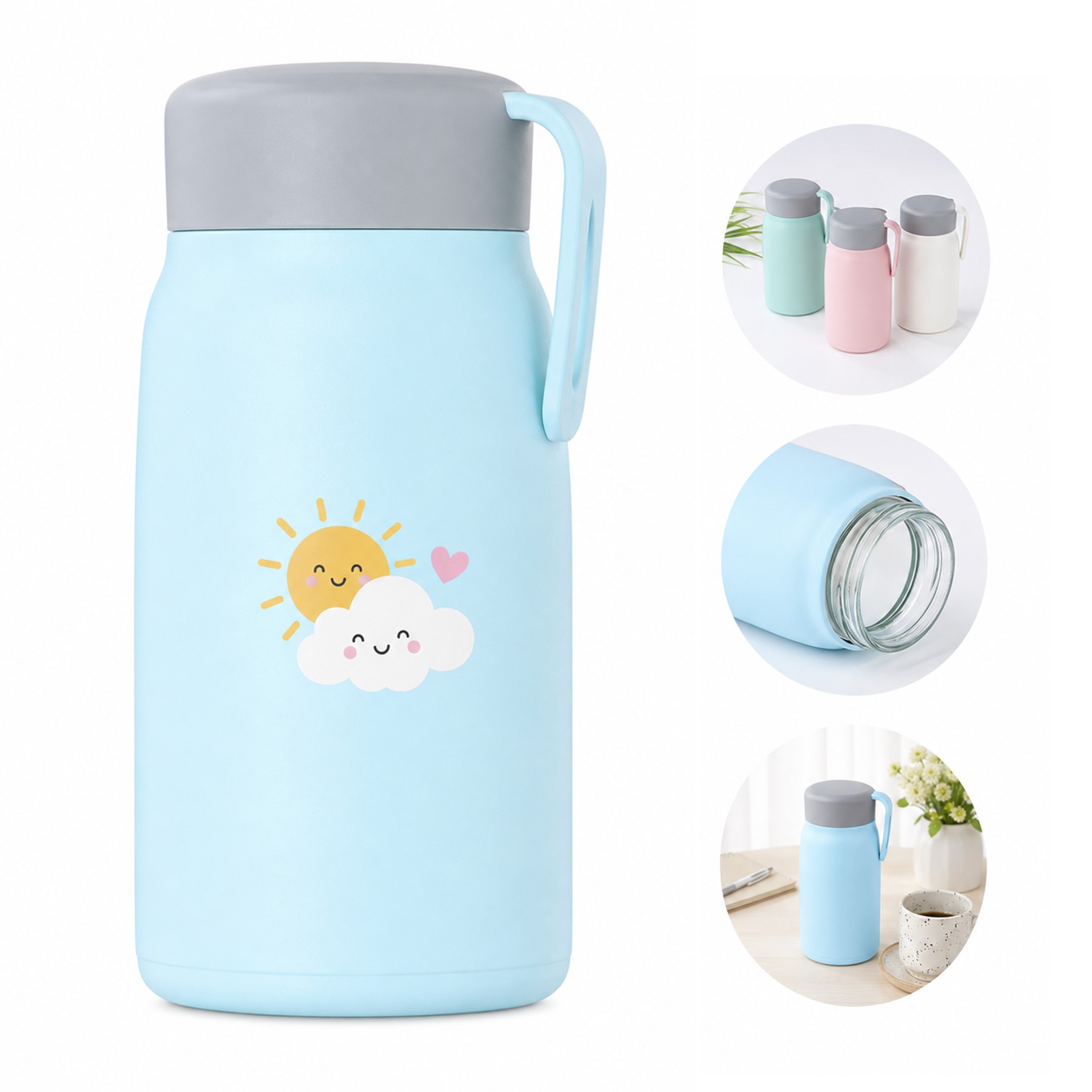 Stainless Steel Thermal Drink Jar With Loop