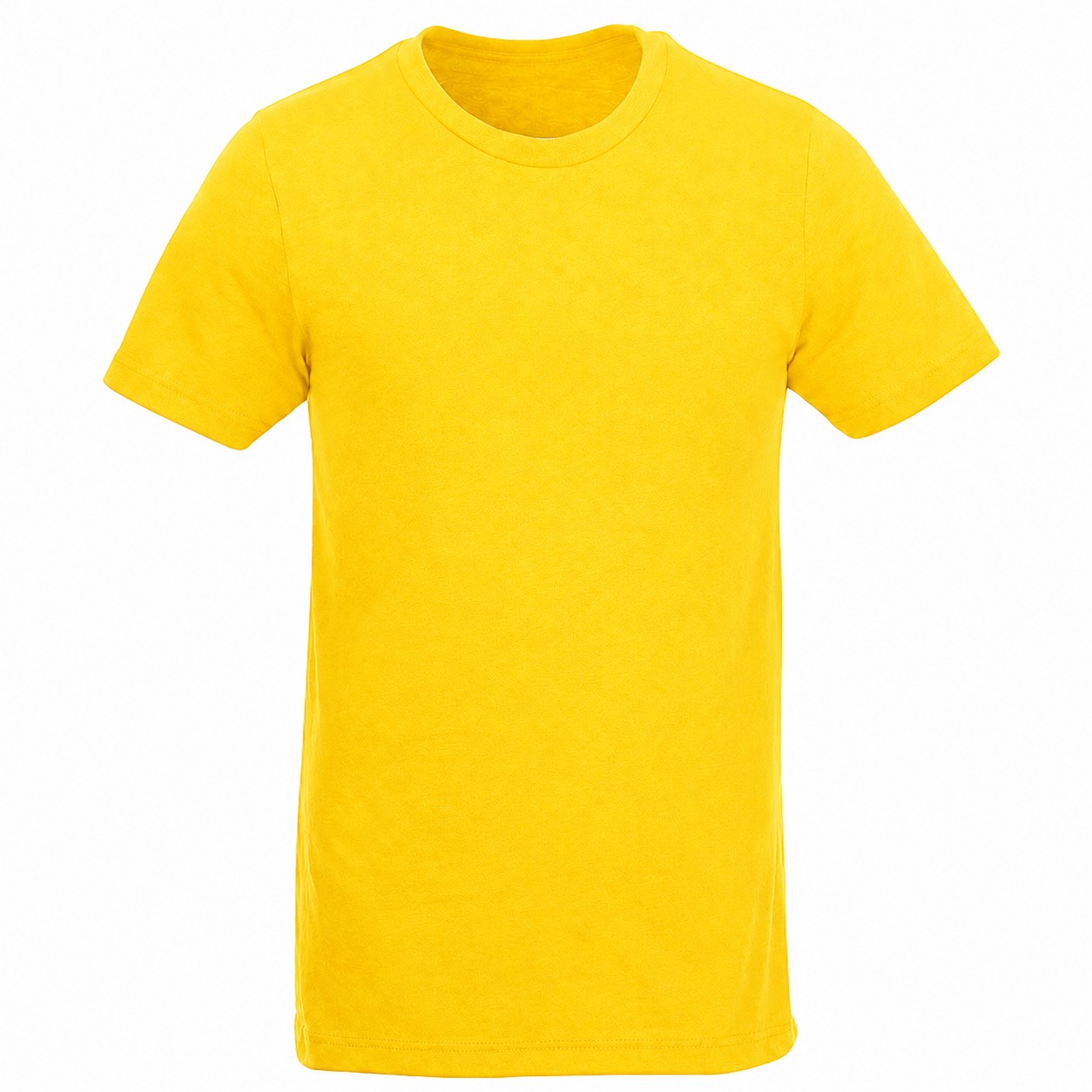 Recycled Polyester-Cotton Crewneck T-Shirt — Yellow