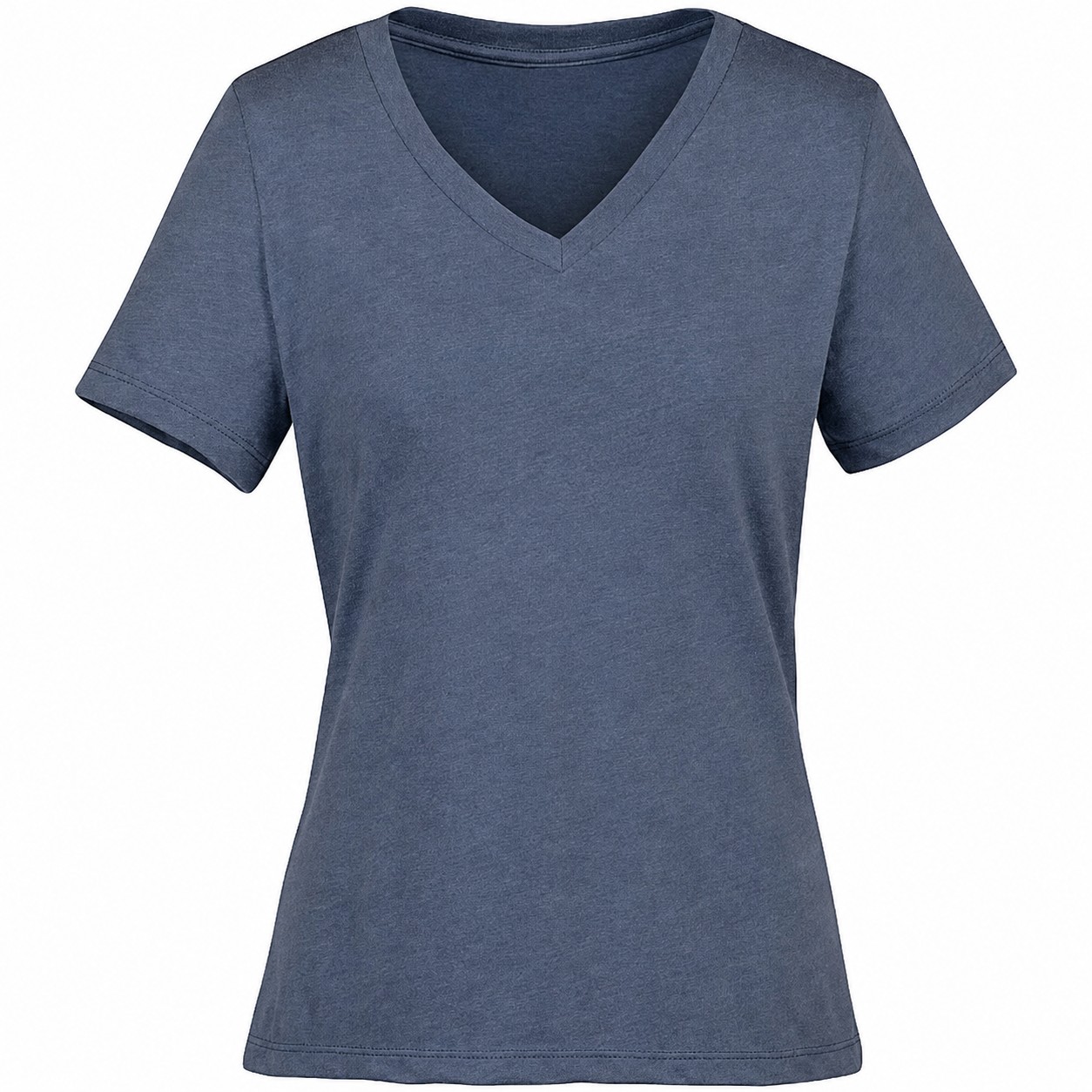 Relaxed Ladies V Neck Heather Tee — view 2