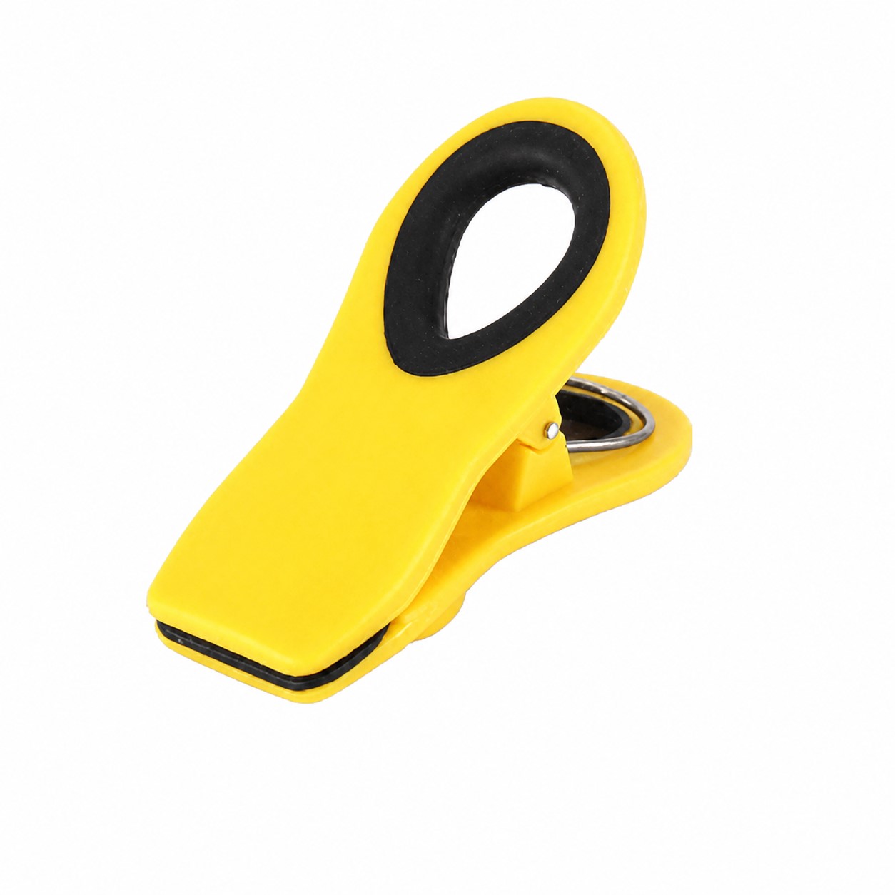 Plastic Magnetic Memo Clip — Yellow