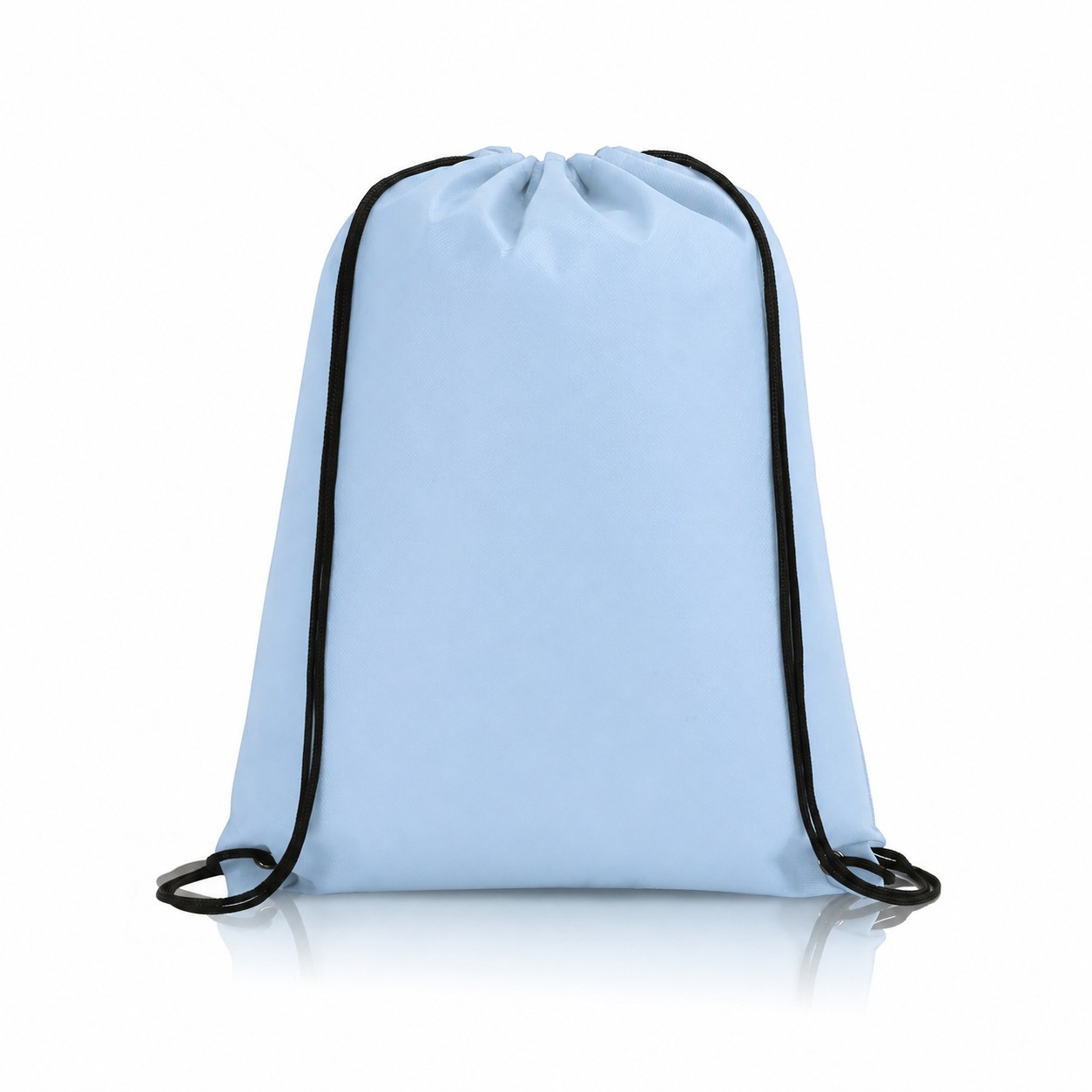 80GSM Non-Woven Drawstring Bag — Baby Blue