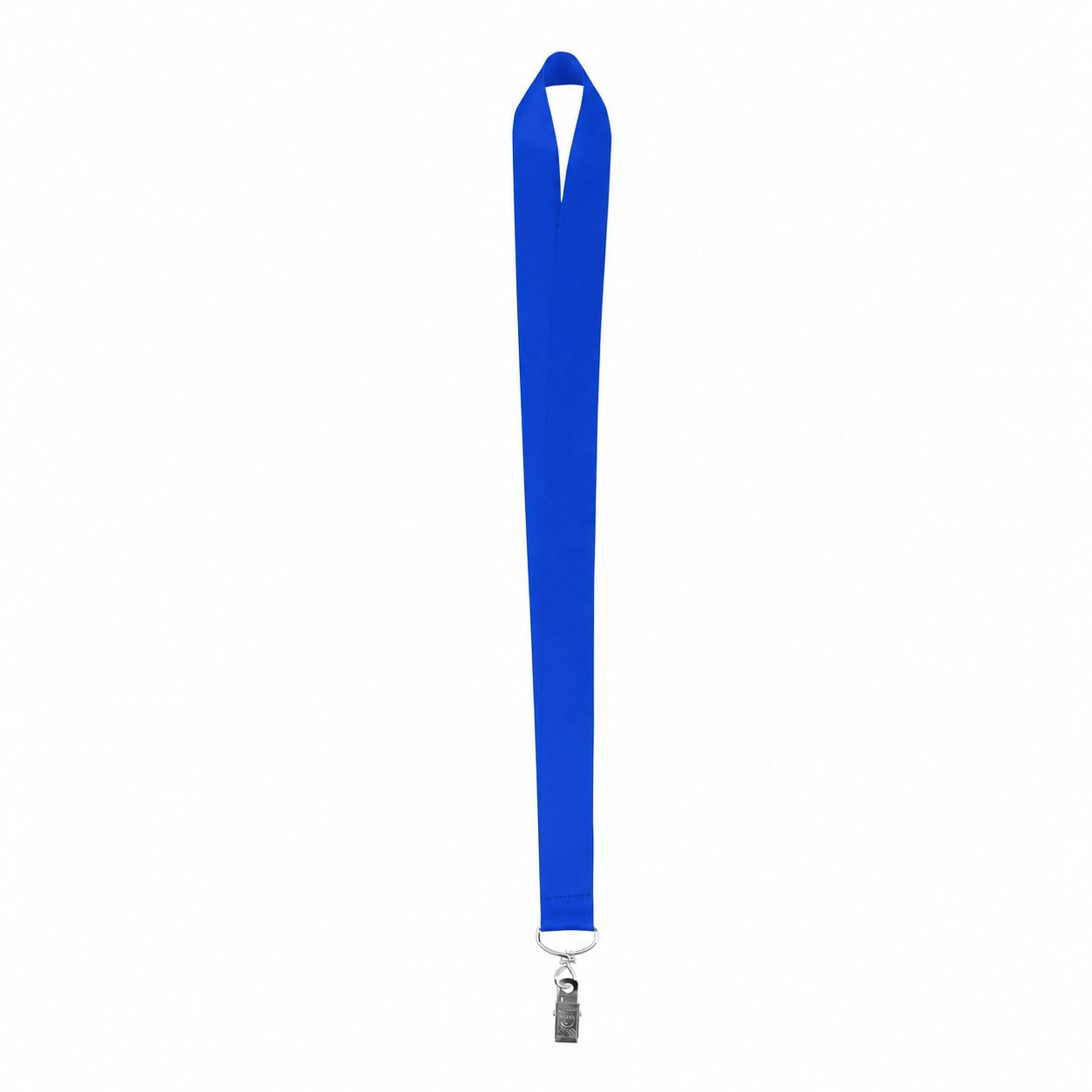 Wide Polyester Neck Lanyard — Royal Blue