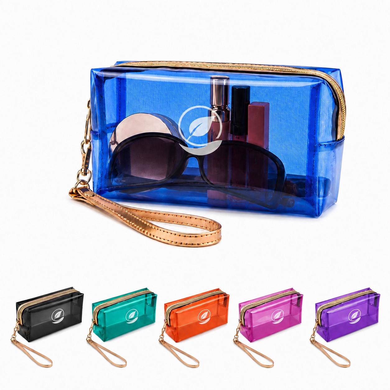 Transparent PVC Wrist Strap Cosmetic Bag