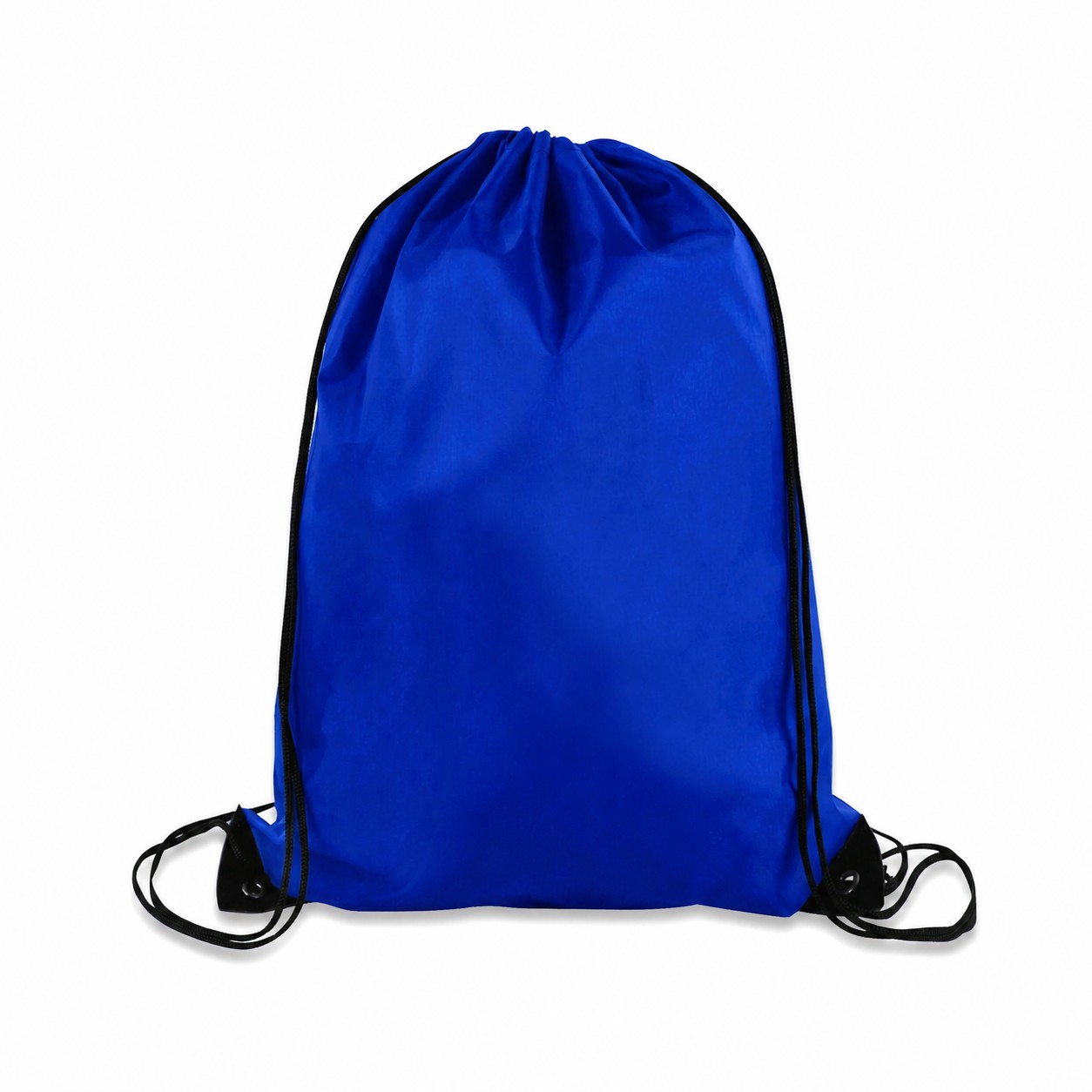 Large 210D Polyester Drawstring Backpack — Royal Blue