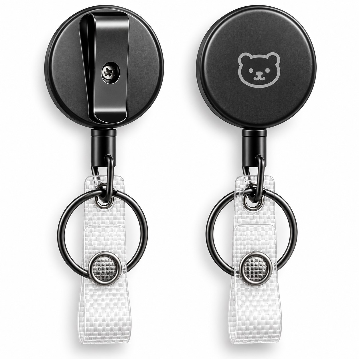 Round Metal Retractable Badge Reel