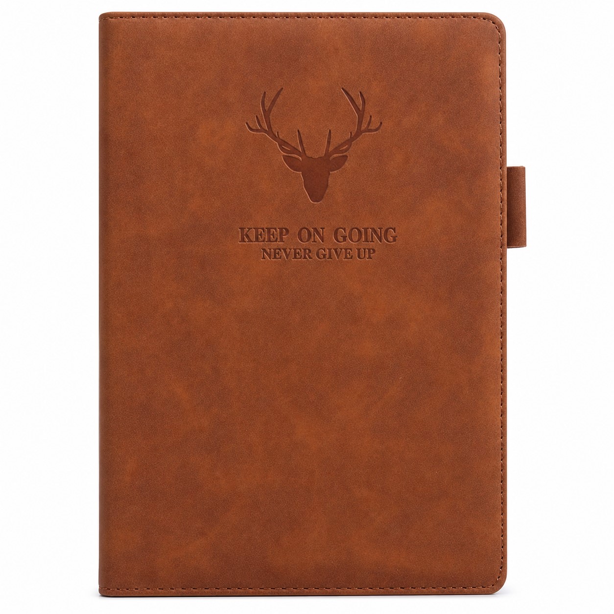 Deer Motif Paper Journal With Pen Loop — view 2
