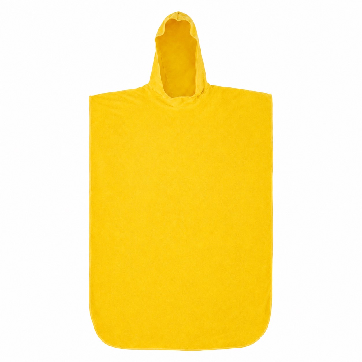 Adult Hooded Towel Poncho — Yellow