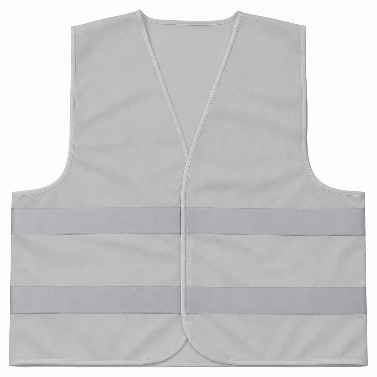 Reflective Polyester Safety Vest — Silver