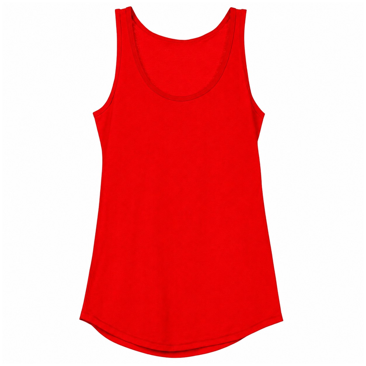 Ladies Cotton Classic Tank Top — Red