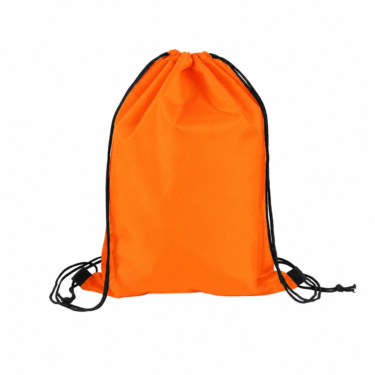 210D Polyester Drawstring Bag — Orange